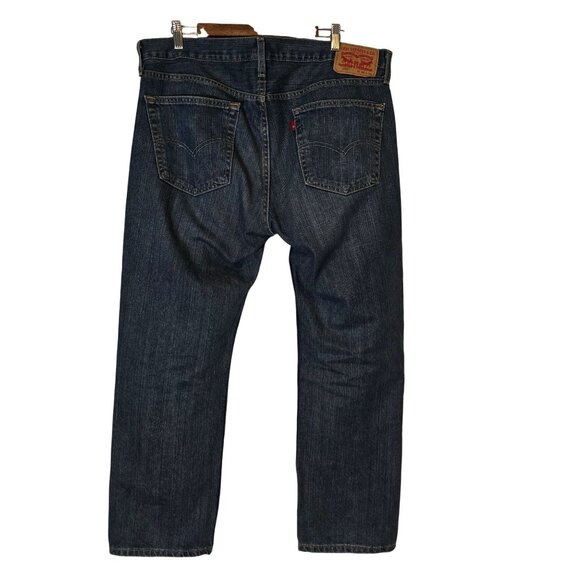 Levis 559 Denim Blue Jeans 36X30 Straight‎ Leg Mid Rise - Picture 2 of 7